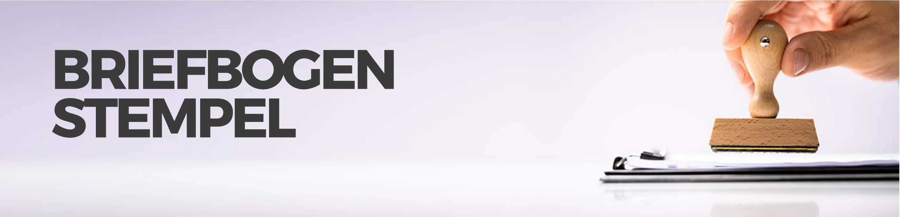 Briefbogen und Stempel