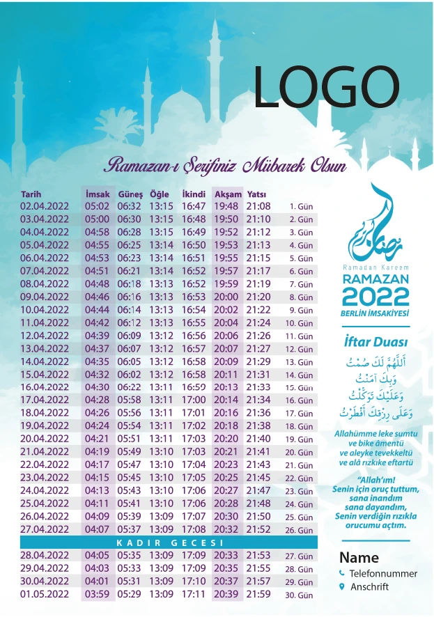 Ramadan Kalender – Projektmotiv